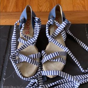 Blue and white Michael Kors Espadrilles